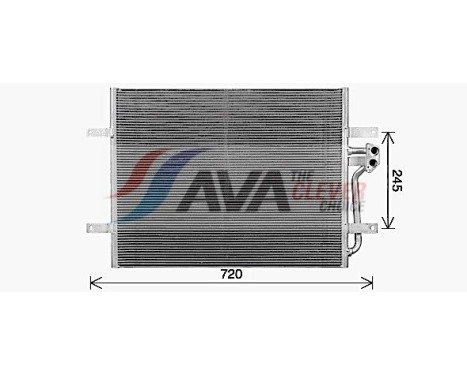 Condenser, air conditioning VN5418 Ava Quality Cooling