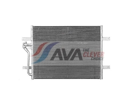 Condenser, air conditioning VN5418 Ava Quality Cooling, Image 2