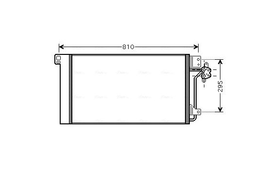 Condenser, air conditioning VNA5236D Ava Quality Cooling