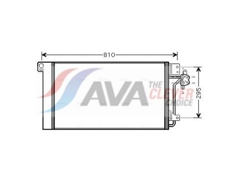 Condenser, air conditioning VNA5236D Ava Quality Cooling