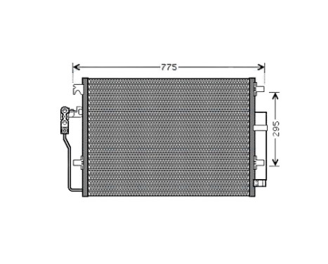 Condenser, air conditioning VNA5277D Ava Quality Cooling