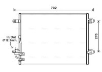 Condenser, air conditioning VNA5323 Ava Quality Cooling