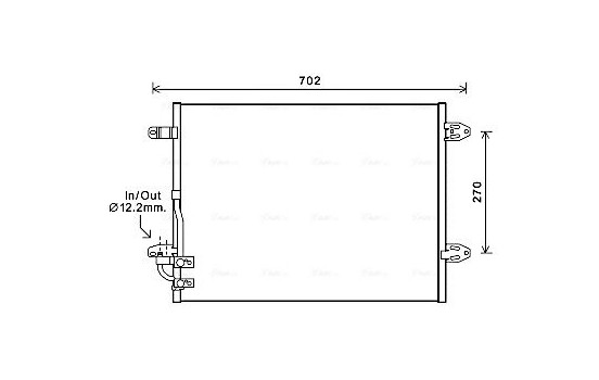 Condenser, air conditioning VNA5323 Ava Quality Cooling
