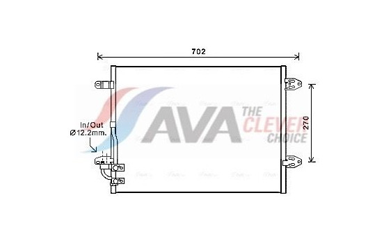 Condenser, air conditioning VNA5323 Ava Quality Cooling