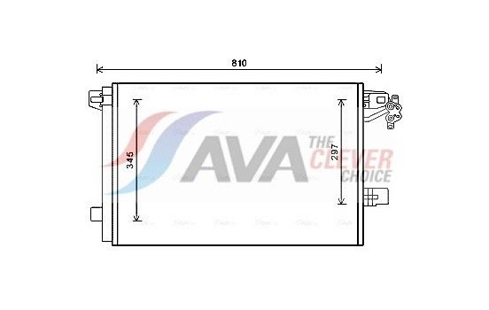 Condenser, air conditioning VNA5328D Ava Quality Cooling