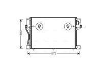 Condenser, air conditioning VO5077 Ava Quality Cooling