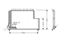 Condenser, air conditioning VO5078 Ava Quality Cooling