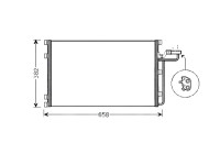 Condenser, air conditioning VO5139 Ava Quality Cooling