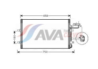 Condenser, air conditioning VO5140 Ava Quality Cooling