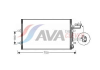 Condenser, air conditioning VO5149 Ava Quality Cooling