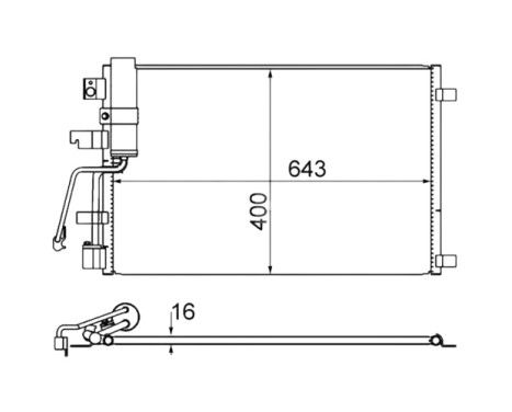 Condenser, air conditioning