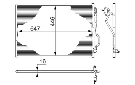 Condenser, air conditioning