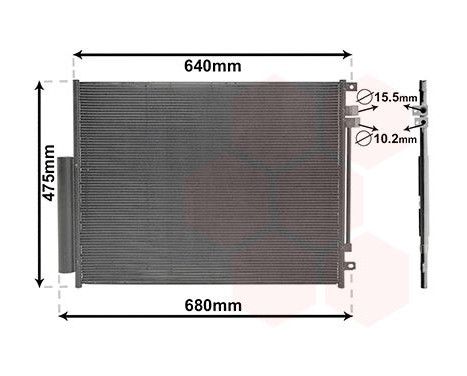 condenser with dryer 01015700 International Radiators