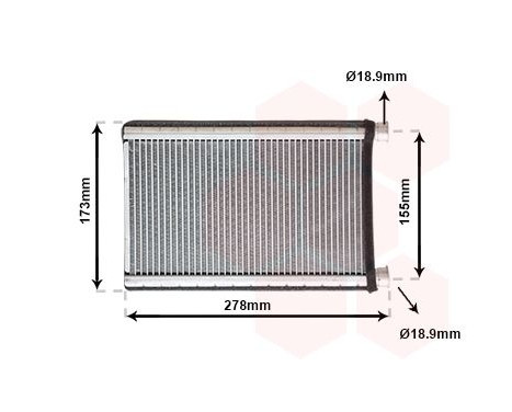 Heat Exchanger, interior heating 06006344 International Radiators, Image 2