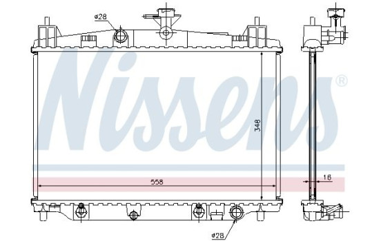 Radiator, engine cooling 68505 Nissens, Image 5
