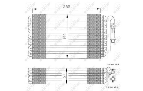 Evaporator, air conditioning 36026 NRF, Image 6