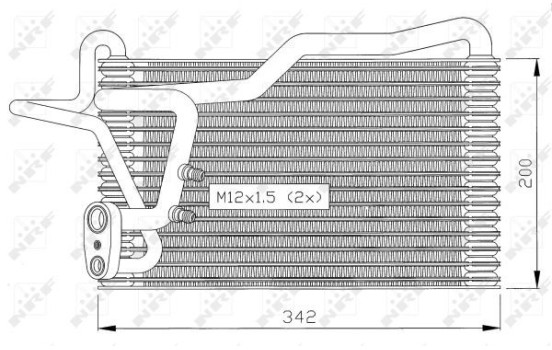 Evaporator, air conditioning 36036 NRF