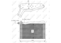 Evaporator, air conditioning 36037 NRF