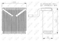Evaporator, air conditioning 36043 NRF