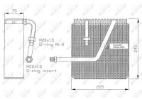 Evaporator, air conditioning 36047 NRF
