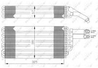 Evaporator, air conditioning 36057 NRF