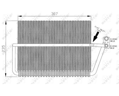 Evaporator, air conditioning 36070 NRF, Image 5