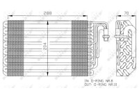 Evaporator, air conditioning 36075 NRF