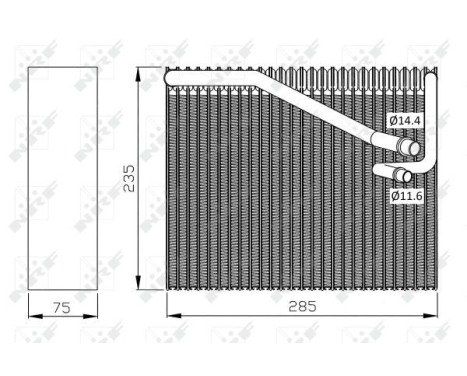 Evaporator, air conditioning 36081 NRF, Image 5