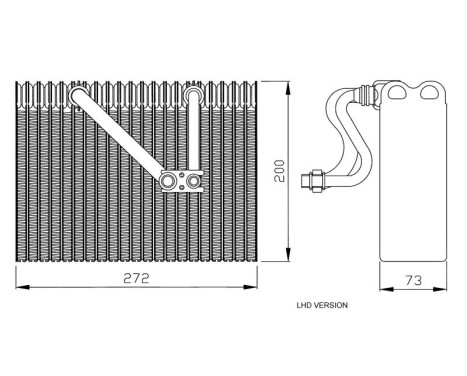 Evaporator, air conditioning 36088 NRF