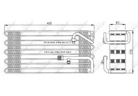 Evaporator, air conditioning 36105 NRF
