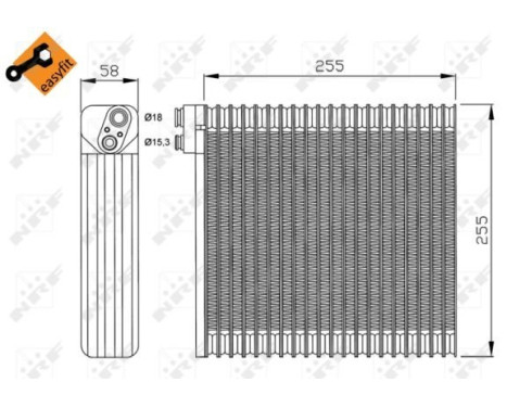 Evaporator, air conditioning 36114 NRF, Image 3