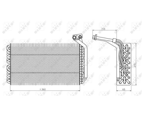 Evaporator, air conditioning 36136 NRF, Image 5