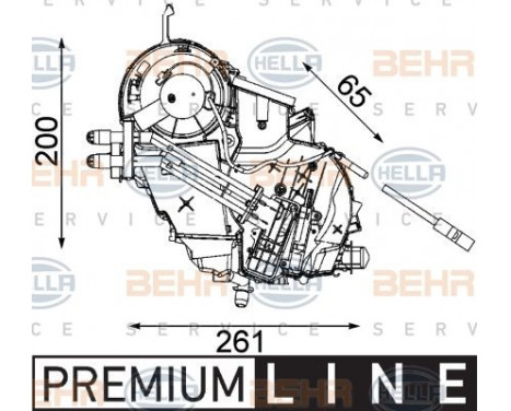 Evaporator, air conditioning BEHR HELLA SERVICE *** PREMIUM LINE ***, Image 2