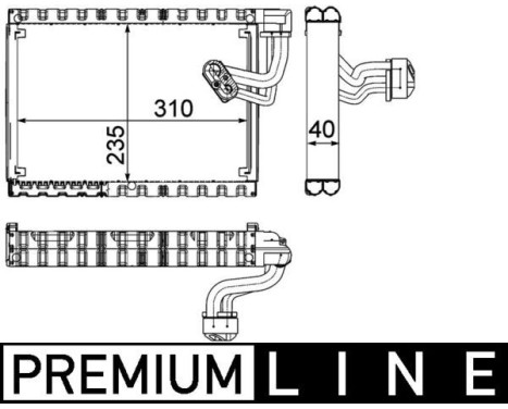 Evaporator, air conditioning BEHR *** PREMIUM LINE ***