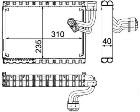 Evaporator, air conditioning BEHR *** PREMIUM LINE ***, Image 2