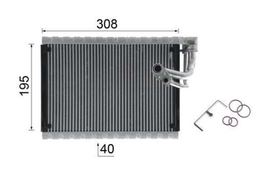 Evaporator, air conditioning BEHR *** PREMIUM LINE ***, Image 11