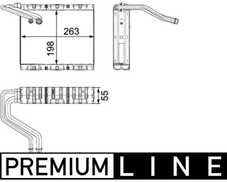 Evaporator, air conditioning BEHR *** PREMIUM LINE ***