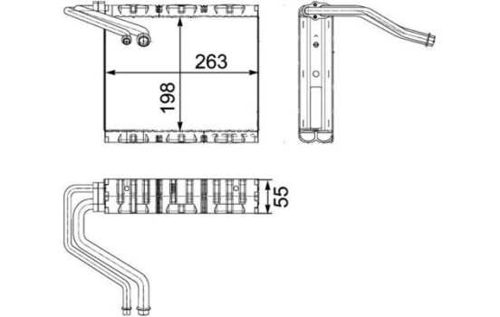 Evaporator, air conditioning BEHR *** PREMIUM LINE ***