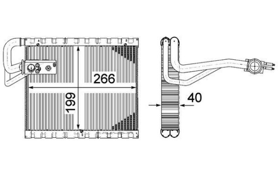 Evaporator, air conditioning BEHR *** PREMIUM LINE ***, Image 2