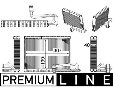 Evaporator, air conditioning BEHR *** PREMIUM LINE ***, Image 2