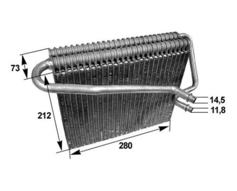 Evaporator, air conditioning BEHR