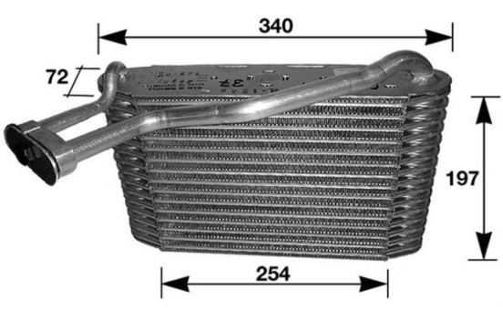 Evaporator, air conditioning BEHR