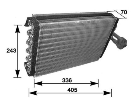 Evaporator, air conditioning BEHR
