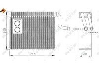 Evaporator, air conditioning EASY FIT 36050 NRF