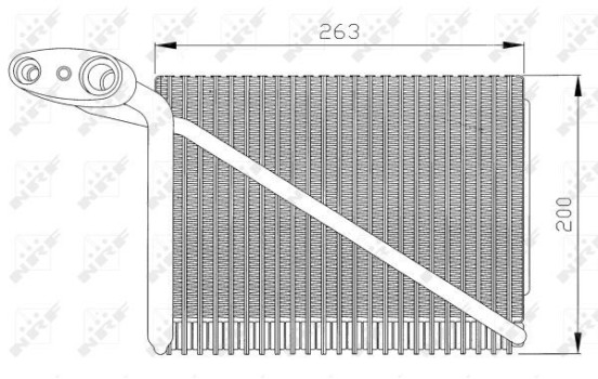 Evaporator, air conditioning EASY FIT 36077 NRF