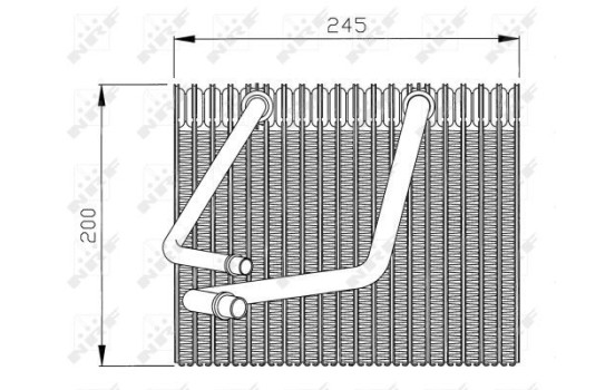 Evaporator, air conditioning EASY FIT 36091 NRF, Image 5