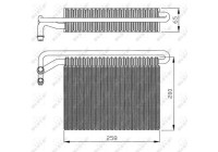 Evaporator, air conditioning EASY FIT 36096 NRF