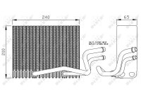 Evaporator, air conditioning EASY FIT 36098 NRF