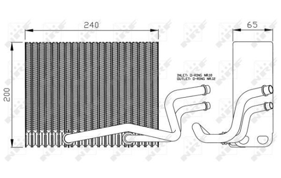 Evaporator, air conditioning EASY FIT 36098 NRF