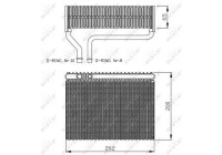 Evaporator, air conditioning EASY FIT 36099 NRF